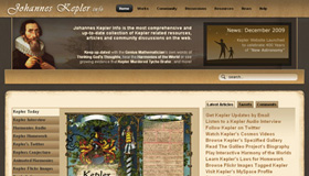 Educational Johannes Kepler Website