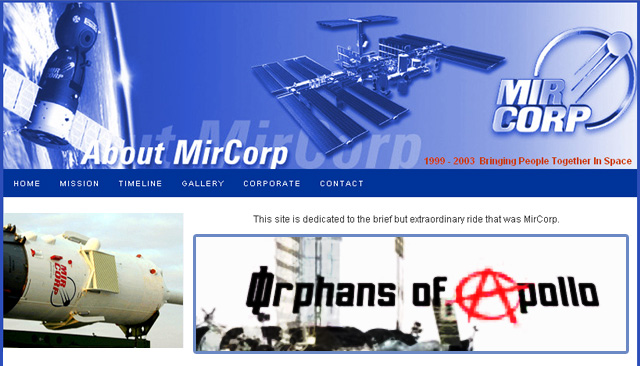 space corporation website design