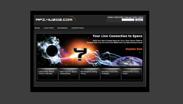 Space API Website design
